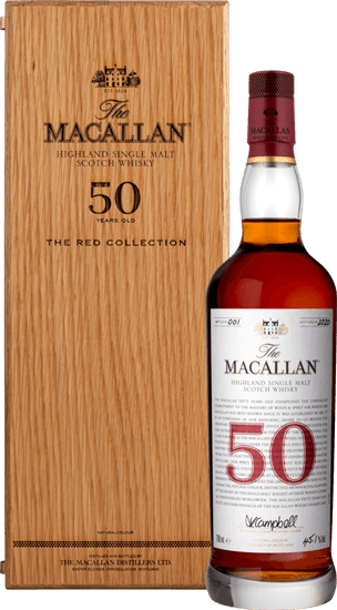 The Macallan Red Collection 50 Years Old (1x70cl) - TwoMoreGlasses.com