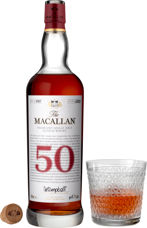 The Macallan Red Collection 50 Years Old (1x70cl) - TwoMoreGlasses.com