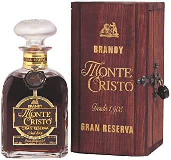 Monte Cristo Brandy Gran Reserva 50 Years Old (1x70cl) - TwoMoreGlasses.com