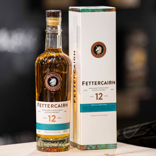 Fettercairn 12 Year Old Single Malt Scotch Whisky (1x70cl) - TwoMoreGlasses.com