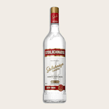 Stolichnaya Vodka - litre (1x100cl) - TwoMoreGlasses.com