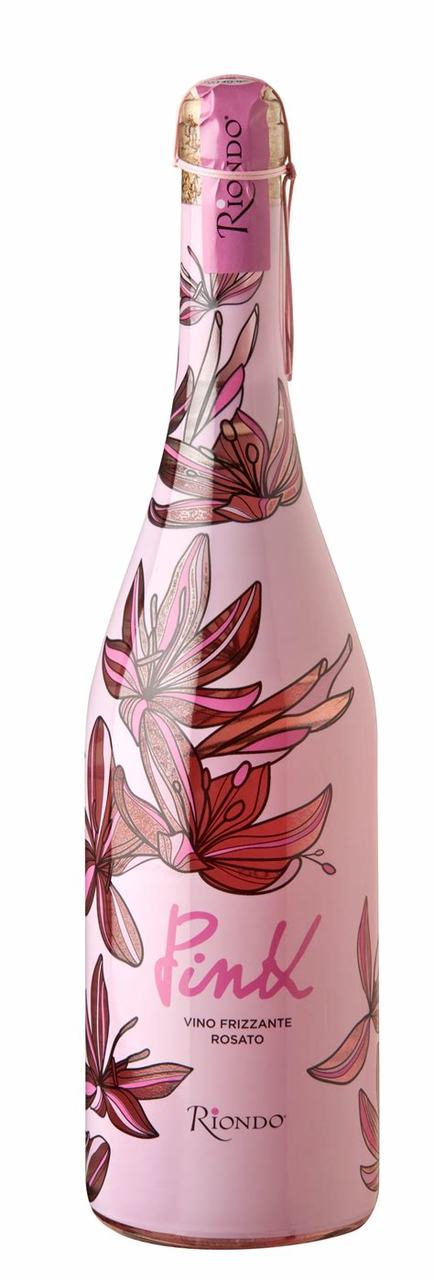 Riondo Pink Frizzante Rosato NV (1x75cl) - TwoMoreGlasses.com