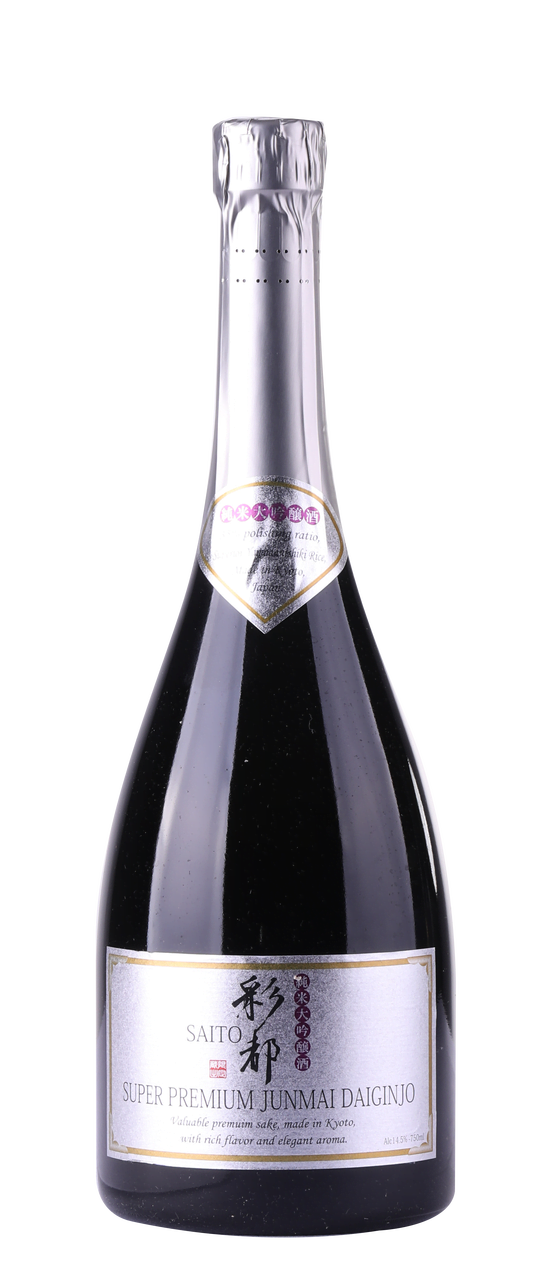 Saito Super Premium Junmai Daiginjo 彩都 優質純米大吟釀 (1x72cl) - TwoMoreGlasses.com