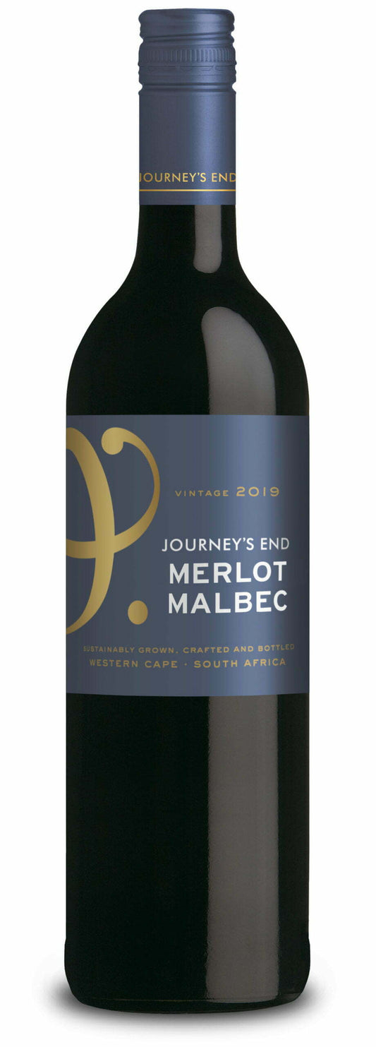 Journey's End Merlot Malbec 2020 (1x75cl) - TwoMoreGlasses.com
