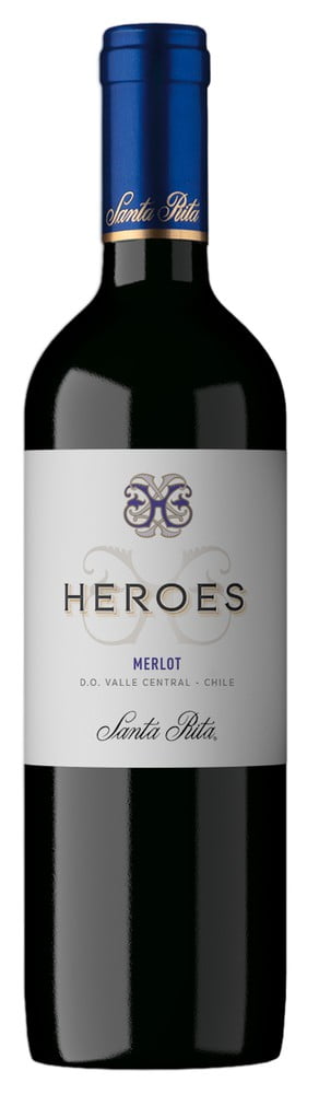 Santa Rita Heroes Merlot 2013 (1x75cl) - TwoMoreGlasses.com