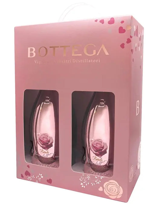 Bottega Manzoni Moscato Pink Rose - Pink Box Set (2x75cl) - TwoMoreGlasses.com