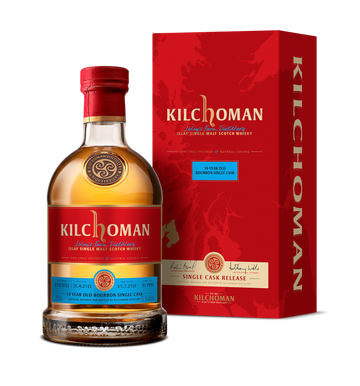 Kilchoman Bourbon Matured 10 Years Single Cask Whisky (1x70cl) - TwoMoreGlasses.com
