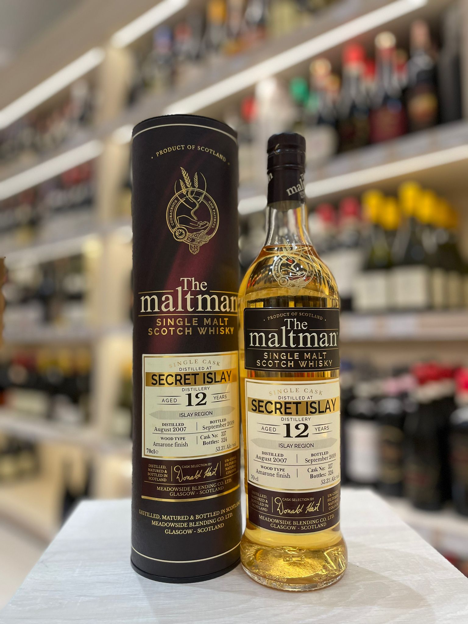 The Maltman Secret Islay (LPH) 12 Year Old Amarone Finish (1x70cl) - TwoMoreGlasses.com