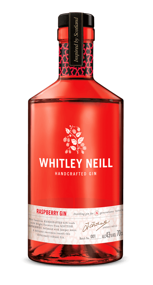 WHITLEY NEILL - Whitley Neill Raspberry Gin (43%) (1x70cl) - TwoMoreGlasses.com