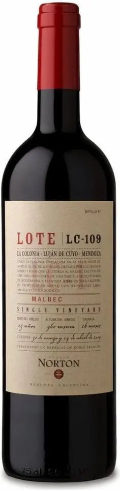 Bodega Norton Lote Single Vineyard Agrelo Malbec 2019 (1x75cl) - TwoMoreGlasses.com