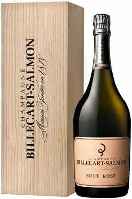 Billecart Salmon, Rose NV with Wooden Gift Box (1x300cl) - TwoMoreGlasses.com