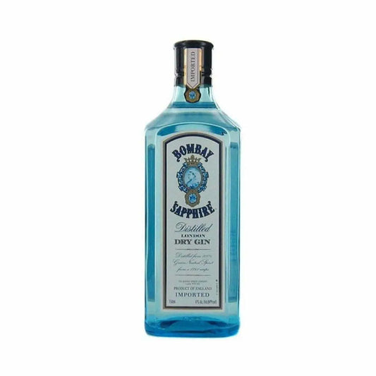 Bombay Sapphire Gin - litre (1x100cl) - TwoMoreGlasses.com