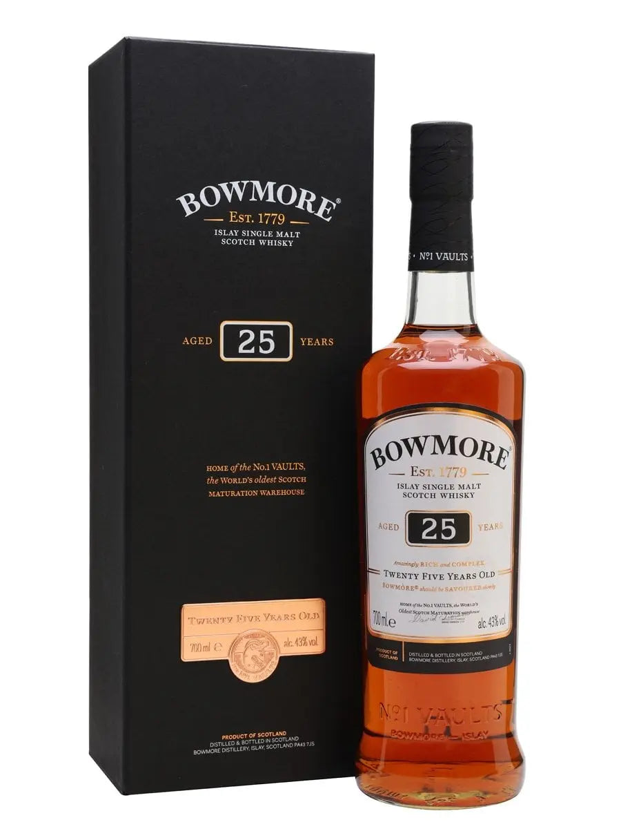 Bowmore 25 Year Old (1x70cl) - TwoMoreGlasses.com