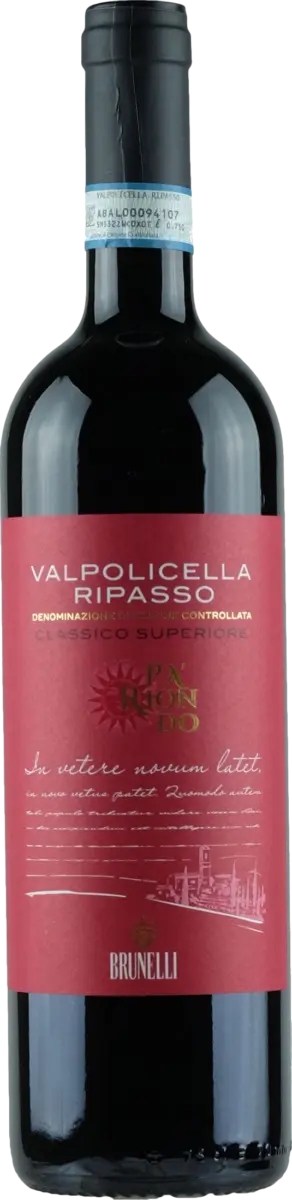 Brunelli Vino Rosso Valpolicella Ripasso DOC Classico 2019 (1x75cl) - TwoMoreGlasses.com
