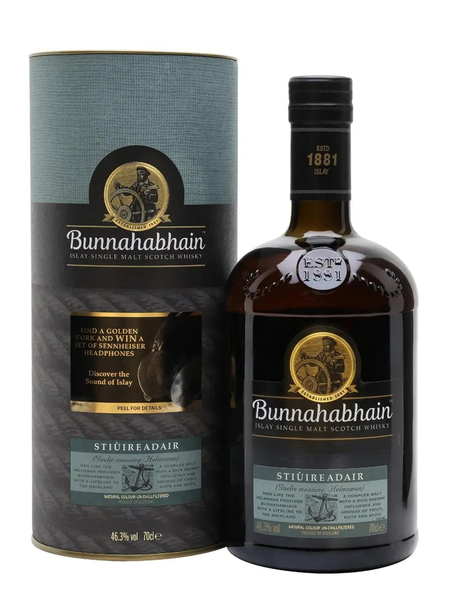 Bunnahabhain (Stiuireadair) Single Malt (1x70cl) - TwoMoreGlasses.com