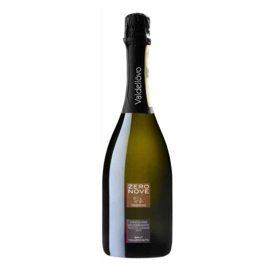 Valdellovo Zero Nove Valdobbiadene Prosecco Superiore DOCG Brut 2021 (6x75cl) - TwoMoreGlasses.com