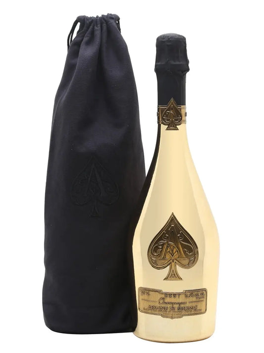 Armand De Brignac Brut Gold (Velvet Bag) (1x75cl) - TwoMoreGlasses.com