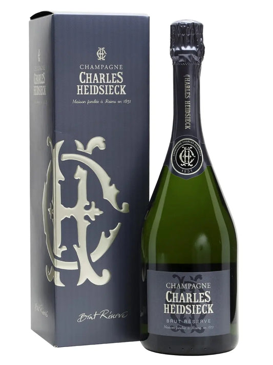 Charles Heidsieck Brut Reserve in Gift Box NV (1x75cl) - TwoMoreGlasses.com