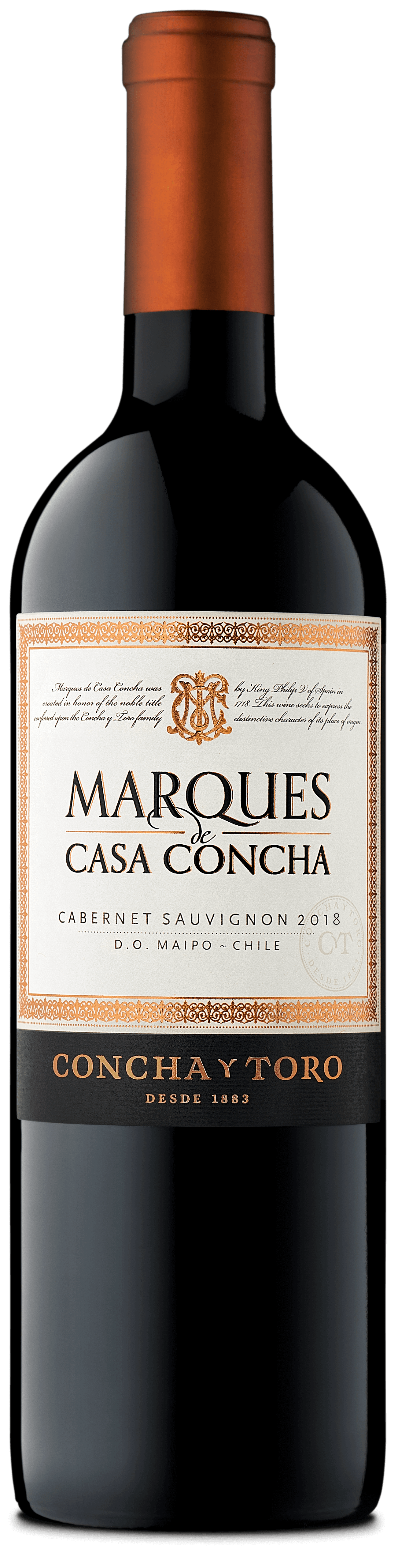 Marques de Casa Concha Cabernet Sauvignon 2019 (1x75cl) - TwoMoreGlasses.com