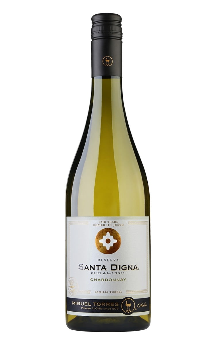 Miguel Torres Santa Digna Reserva Chardonnay 2021 (1x75cl) - TwoMoreGlasses.com