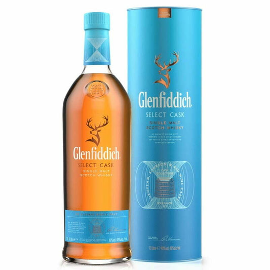 Glenfiddich Select Cask Single Malt Whisky (1x100cl) - TwoMoreGlasses.com
