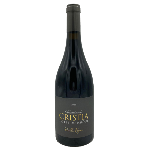 Domaine de Cristia, Cotes du Rhone, Vieilles Vignes 2021 (1x75cl) - TwoMoreGlasses.com