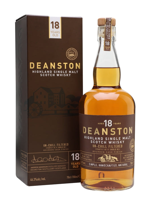 Deanston 18 Years Old Highland Single Malt (1x70cl) - TwoMoreGlasses.com