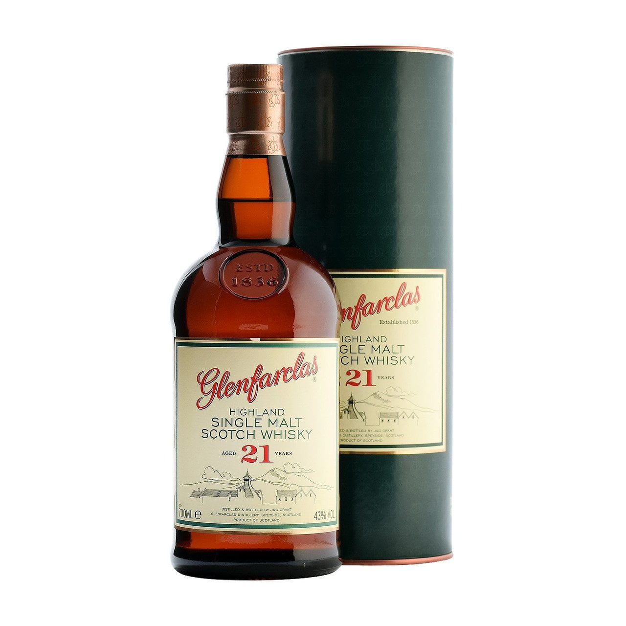 Glenfarclas 21years old (1x70cl) - TwoMoreGlasses.com