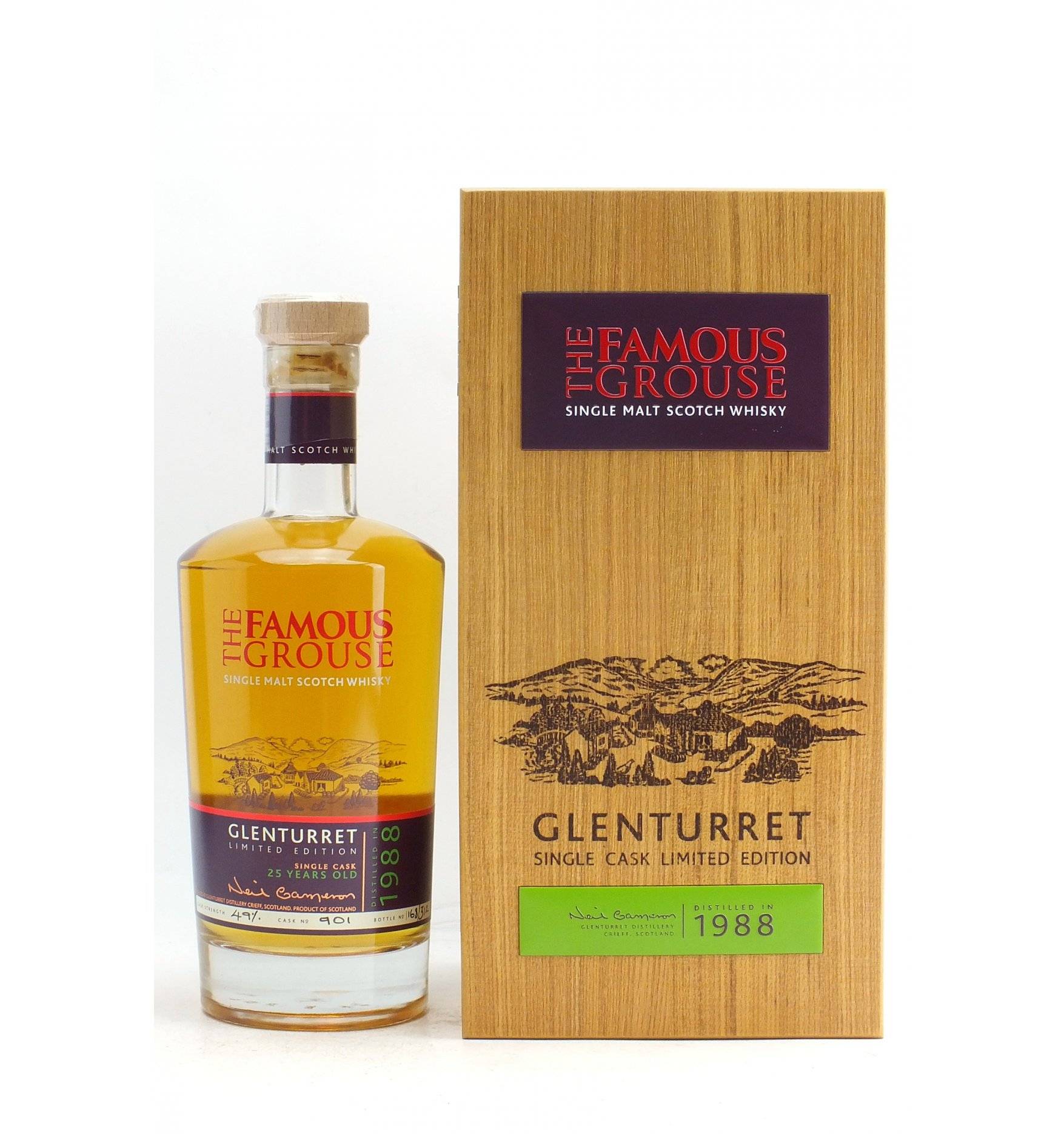 The Famous Grouse Glenturret 26 years old 1988 (1x70cl) - TwoMoreGlasses.com