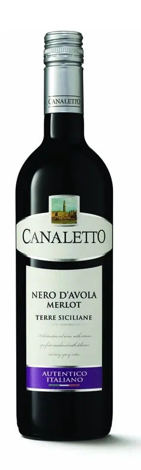 Canaletto Merlot Nero d Avola IGT 2014 (1x75cl) - TwoMoreGlasses.com