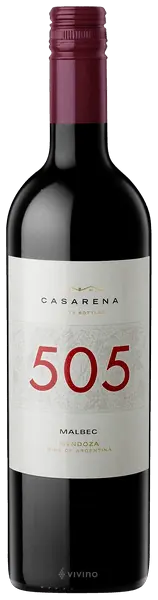 Casarena 505 Vineyards Malbec 2020 (1x75cl) - TwoMoreGlasses.com