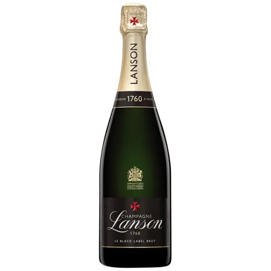 Champagne Lanson Le Black Label Brut NV (1x75cl) - TwoMoreGlasses.com
