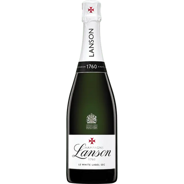 Champagne Lanson White Label Sec NV (1x75cl) - TwoMoreGlasses.com