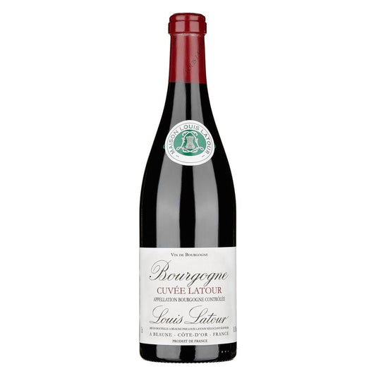 Louis Latour Bourgogne "Cuvee Latour" Rouge 2021 (1x75cl) - TwoMoreGlasses.com