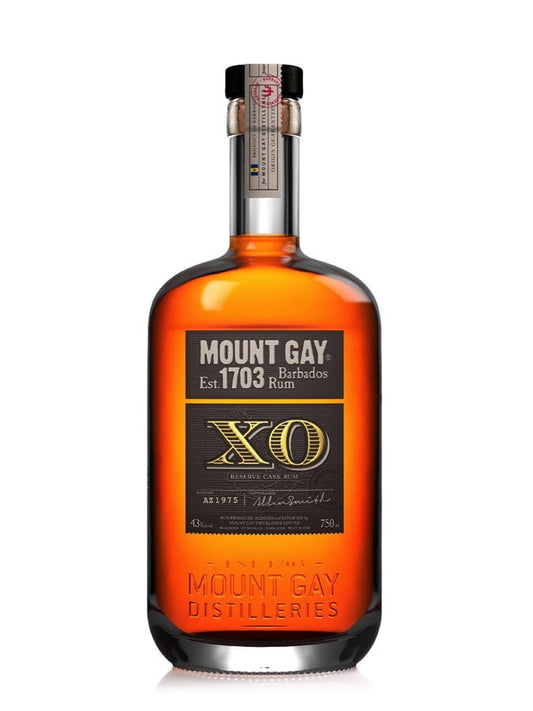 Mount Gay Extra Old Rum 43% (1x70cl) - TwoMoreGlasses.com