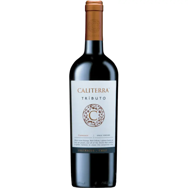Caliterra Tributo Carmenere 2018 (1x75cl) - TwoMoreGlasses.com