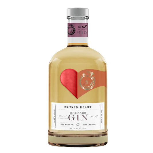 Broken Heart - Rhubarb Gin 40% (1x50cl) - TwoMoreGlasses.com