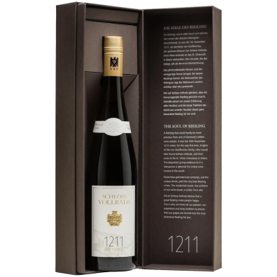 Schloss Vollrads 1211 Riesling Gift Box 2003 (1x37.5cl) - TwoMoreGlasses.com