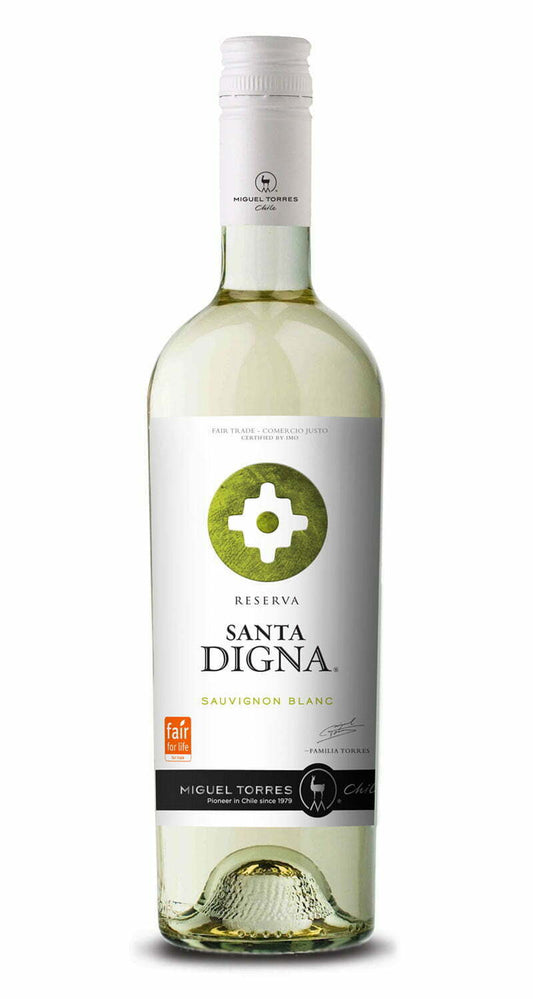 Miguel Torres Santa Digna Reserva Sauvignon Blanc 2020 (1x75cl) - TwoMoreGlasses.com