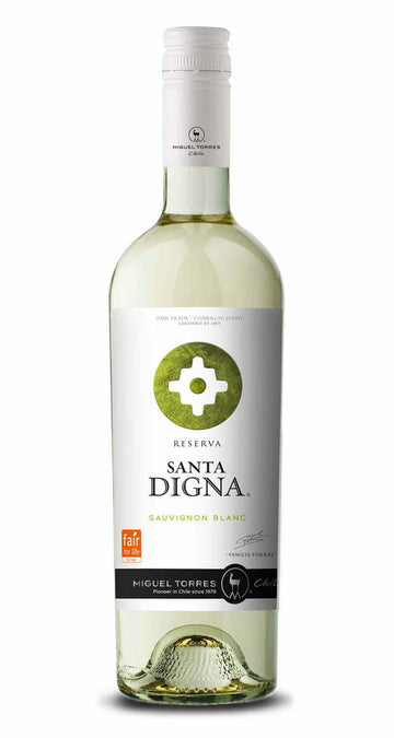 Miguel Torres Santa Digna Reserva Sauvignon Blanc 2021 (1x75cl) - TwoMoreGlasses.com