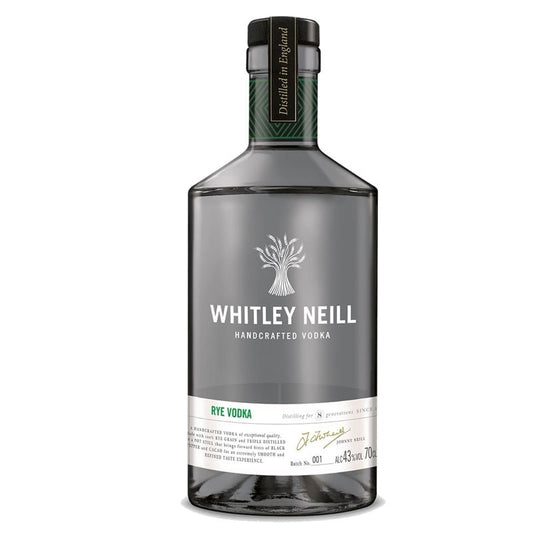 WHITLEY NEILL - Whitley Neill Rye Vodka (43%) (1x70cl) - TwoMoreGlasses.com