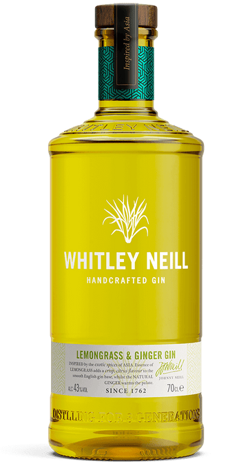 WHITLEY NEILL - Whitley Neill Lemongrass &amp; Ginger Gin (43%) (1x70cl) - TwoMoreGlasses.com