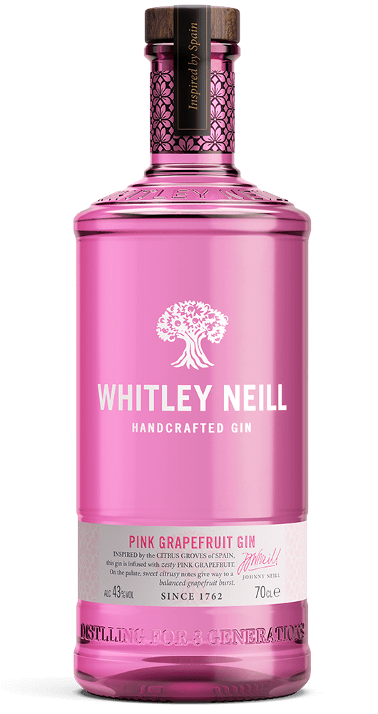 WHITLEY NEILL - Whitley Neill Pink Grapefruit Gin (43%) (1x70cl) - TwoMoreGlasses.com